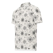 Prémium Galléros Slim Fit Póló - Iránytű Pattern