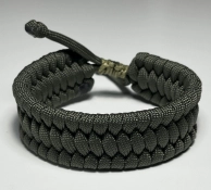 Andrew Tactical Scale – Extra Sűrű Keki Fonott Férfi Karkötő Textil Kapoccsal