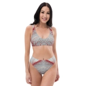 Prémium Magas Derekú Női Bikini Szett - Erezet Dark Anatomy Edition (UPF50+)