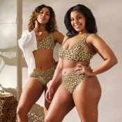 Prémium Magas Derekú Női Bikini Szett - Párducos Wild Leopard Edition (UPF50+)