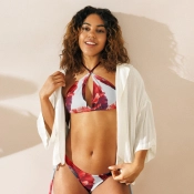 Tanga bikini - pipacsos