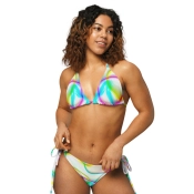 Tanga bikini - szivárványos