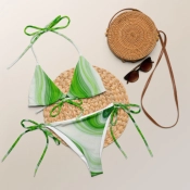 Tanga bikini - márványos