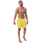 Férfi Prémium Úszónadrág - Horgonyos Pattern Yellow